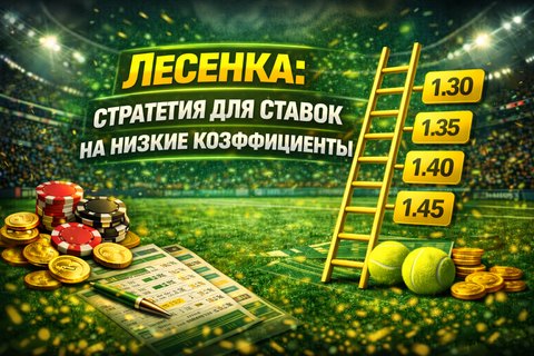 Лесенка: стратегия для ставок на низкие коэффициенты.