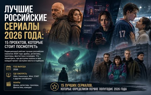 Лучшие российские сериалы 2026 года: 15 проектов, которые стоит посмотреть
