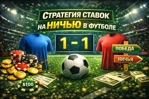 Стратегия ставок на ничейный результат в футболе.