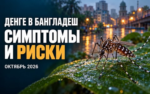 Денге в Бангладеш в октябре 2026 года: масштабы вспышки, симптомы и защита в поездке