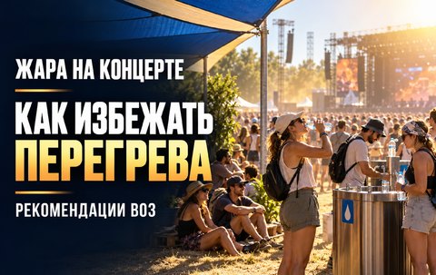 Жара на концерте, фестивале или матче: новые рекомендации ВОЗ и признаки опасного перегрева