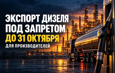 Экспорт дизеля из России ограничен до конца октября: что означает заявление Новака