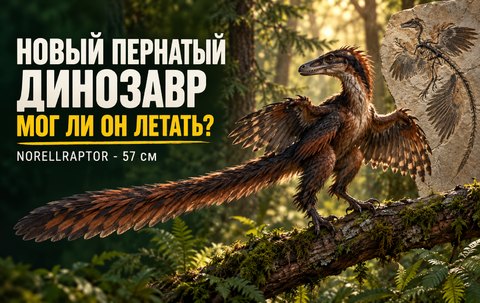 Пернатый динозавр длиной 57 см: что находка из Китая говорит о происхождении полета