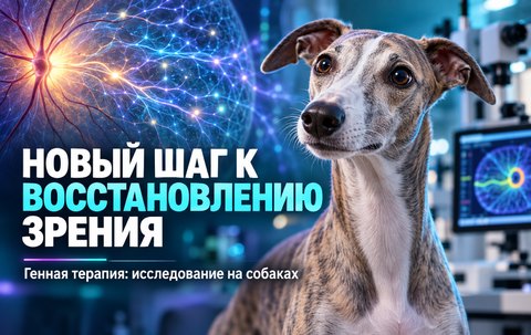 Сетчатка восстановила повреждённые связи: что показала генная терапия у взрослых собак