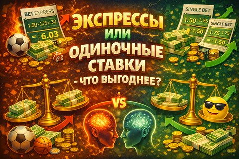 Экспрессы или одиночные ставки - что выгоднее?