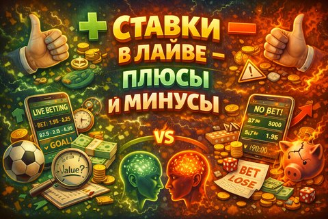 Ставки в лайве - плюсы и минусы