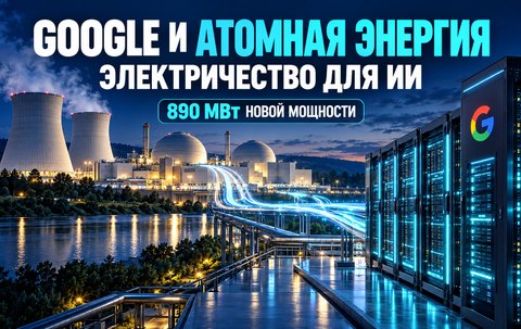 Google договорилась увеличить мощность действующих АЭС: сколько электричества нужно искусственному интеллекту
