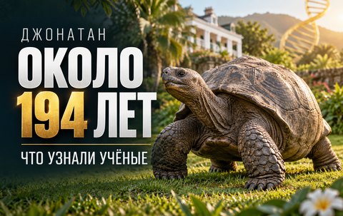 Черепахе Джонатану около 194 лет. Что ее клетки рассказали ученым о старении