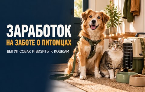 Заработок на уходе за питомцами: что нужно знать до первого платного визита