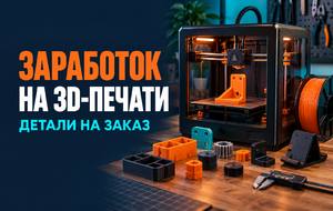Заработок на 3D-печати деталей: почему клиент платит не за граммы пластика