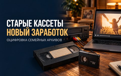 Заработок на оцифровке видеокассет: за что платят владельцы семейных архивов