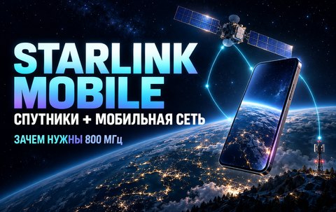 Starlink Mobile и частоты 800 МГц: какую мобильную сеть строит SpaceX