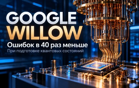 Google Willow: что означает снижение ошибок в 40 раз и когда квантовый компьютер станет полезным