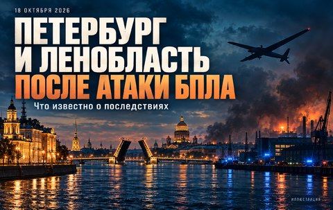 Атака БПЛА на Петербург и Ленобласть 18 октября: что произошло с жилыми домами, VK, Ozon и Пулково