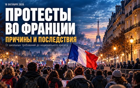 Франция после массовых протестов: почему школьный конфликт превратился в национальный кризис и что происходит 18 октября