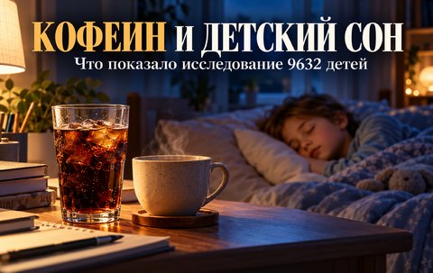 Кофеин и сон детей: исследование почти 10 тысяч школьников обнаружило связь, но не доказало причину