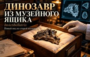 Динозавр из музейного ящика: как Invictibellatrix изменил карту мира мегарапторов