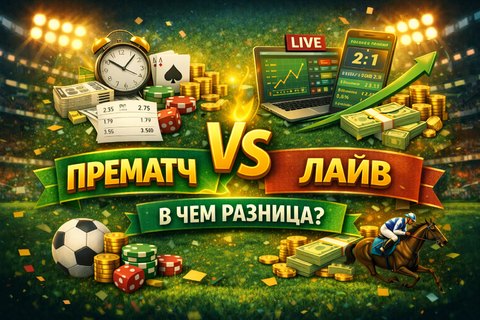 Прематч и лайв - в чем разница?