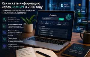 Как искать информацию через ChatGPT в 2026 году: полное руководство для новичков и опытных пользователей.