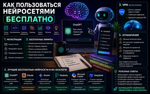 Как пользоваться нейросетями бесплатно в 2026 году: полное руководство для начинающих.